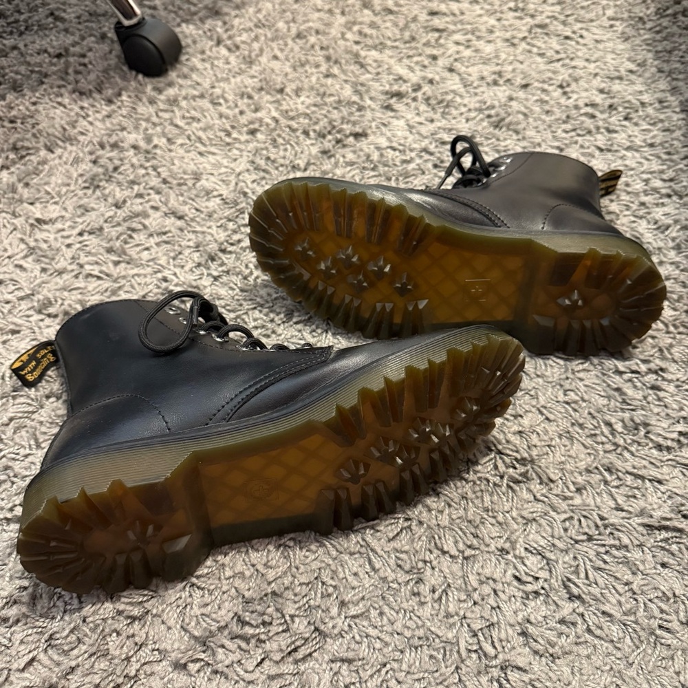 Black Dr Martens 1460 Leather Lace-Up Boots - Picture 5 of 6